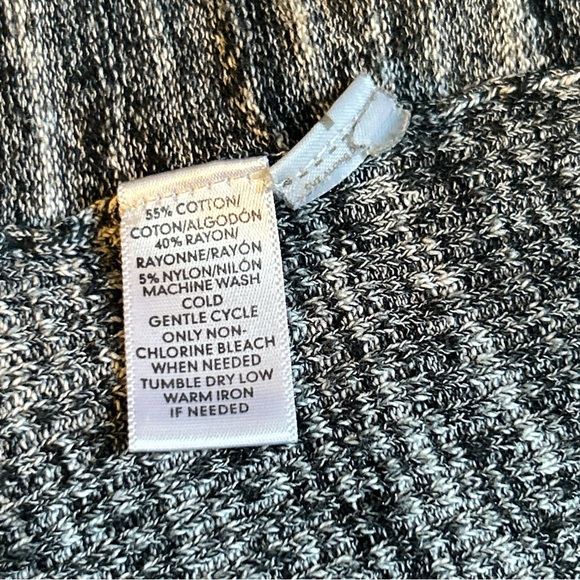 Loft Heather Gray Open Front Cardigan Size Medium - Picture 6 of 9